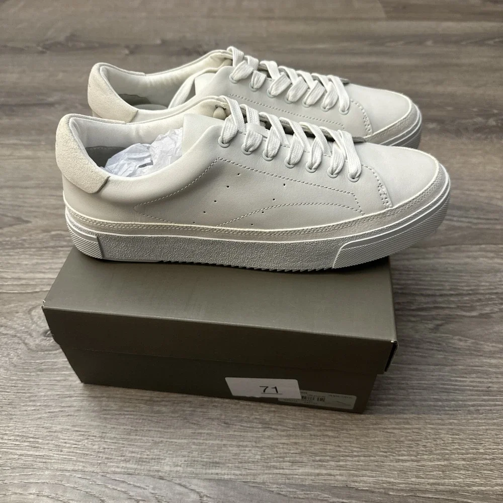 Allsaints Trish Calf Leather  Chunky Sneakers White Women's Us 10 EU 41